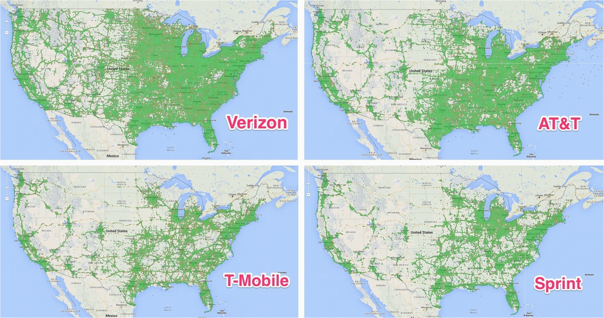 united states map of sprint coverage fresh us cellular coverage map