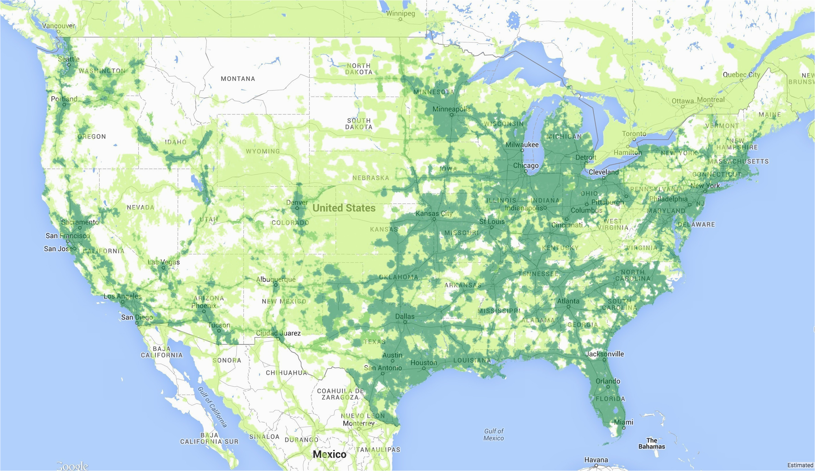 internet coverage map best of sprint coverage map united states save