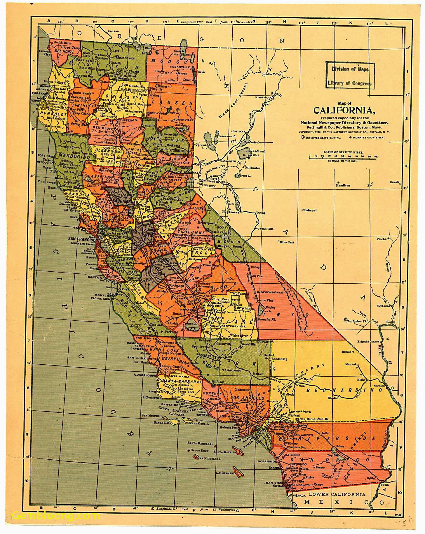 california county map with cities luxury california state map with
