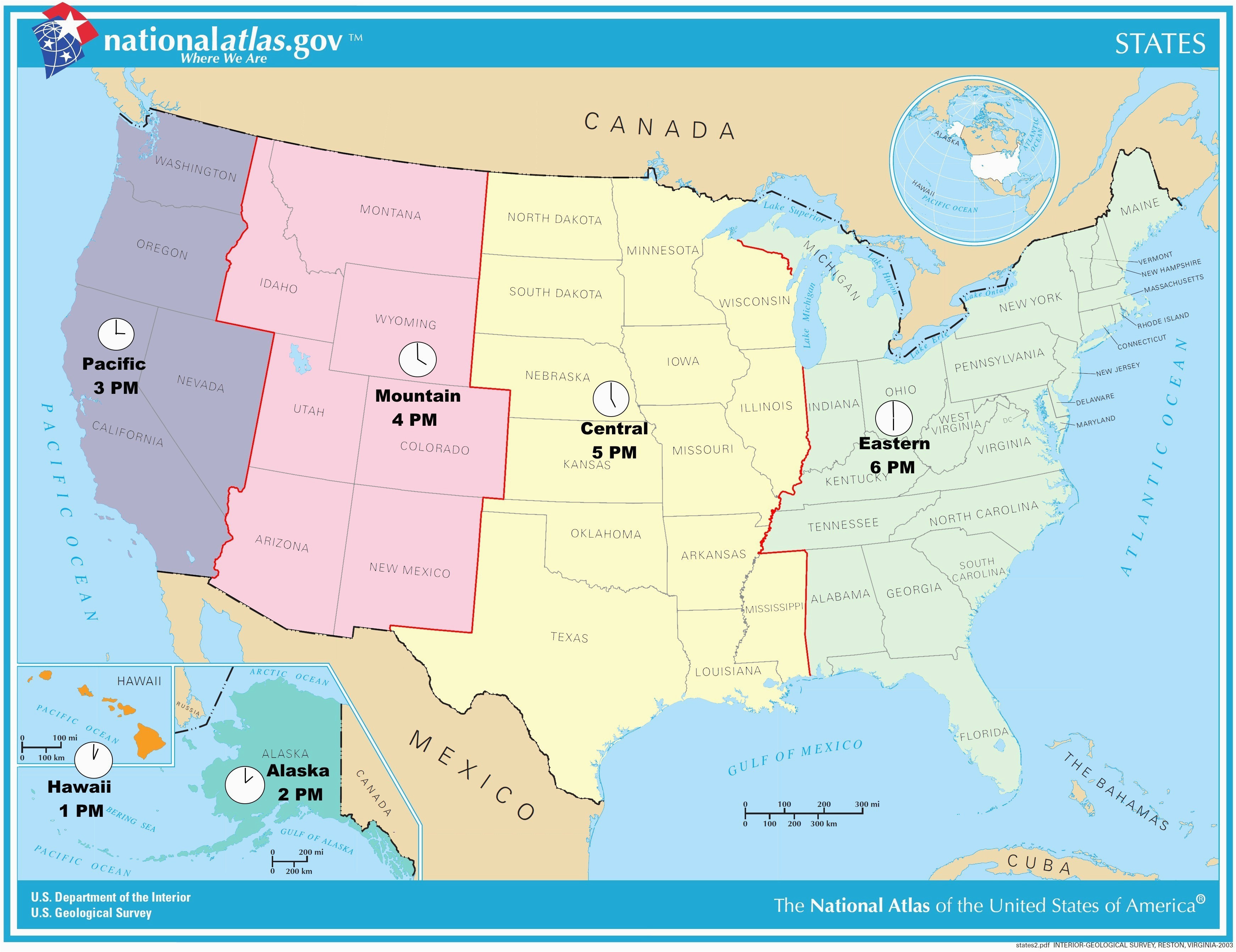 united states map of time zone inspirationa us time zones map by