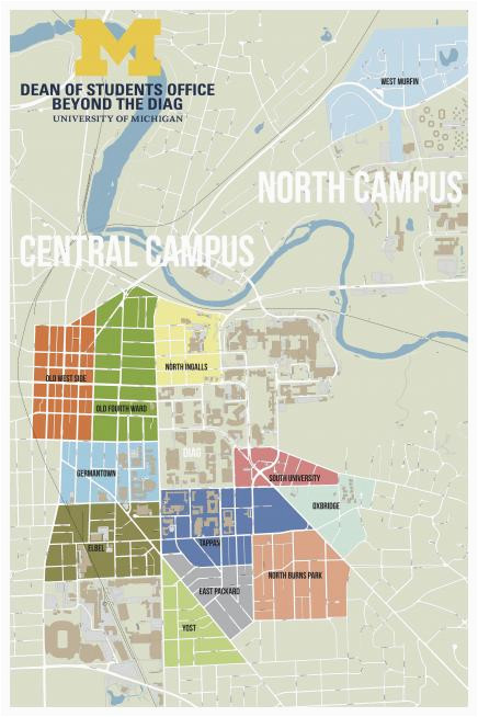 colleges in michigan map fresh beyond the diag f campus housing