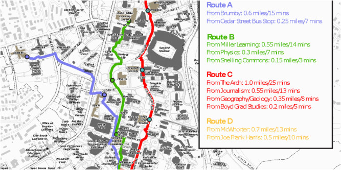 uga parking map maps directions