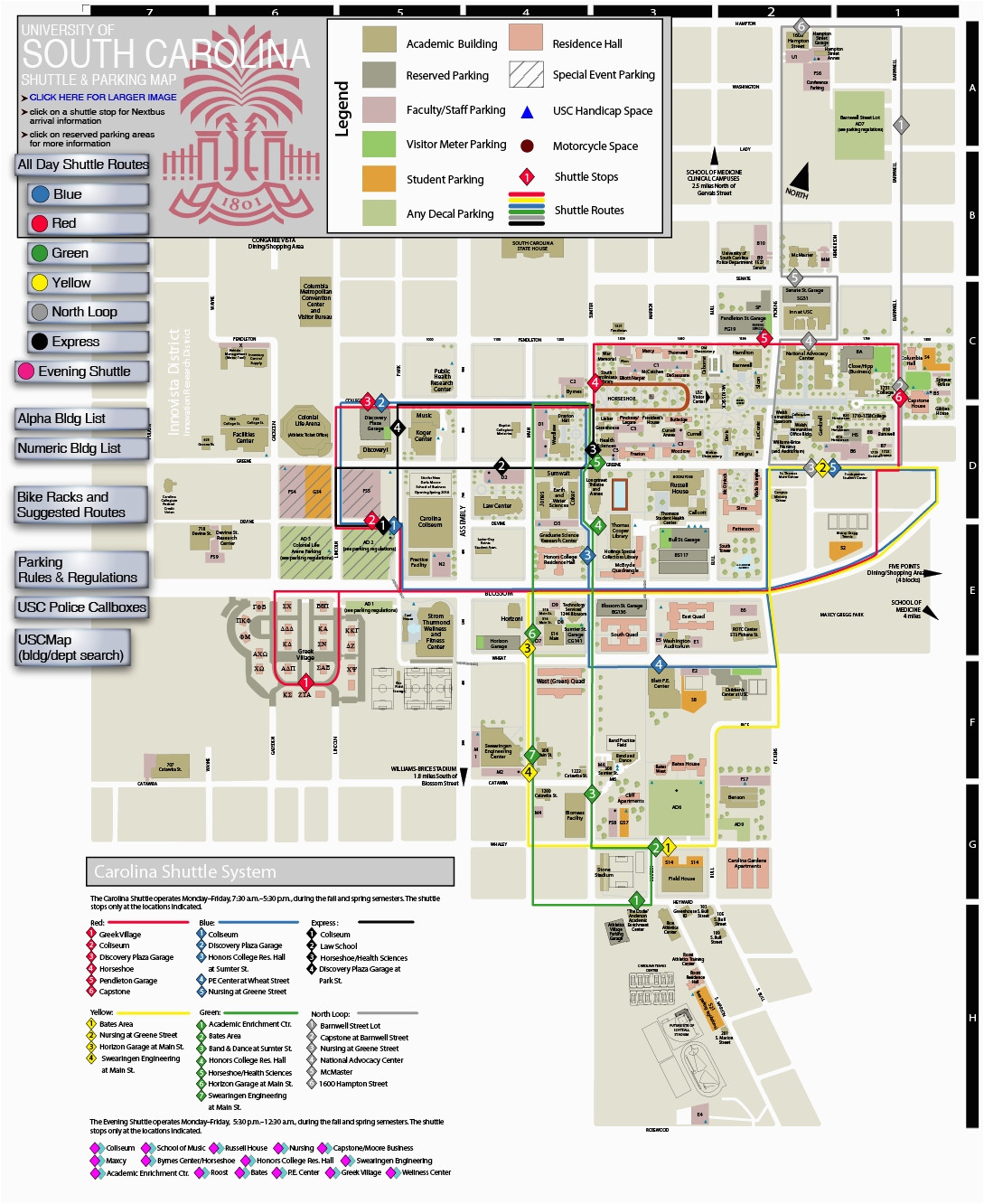 University Of South Carolina Map Map Of The World