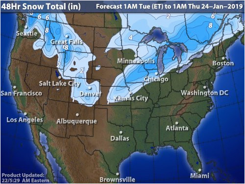 intellicast 48 hour snow forecast in united states
