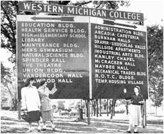 1952 maps campus planning western michigan university