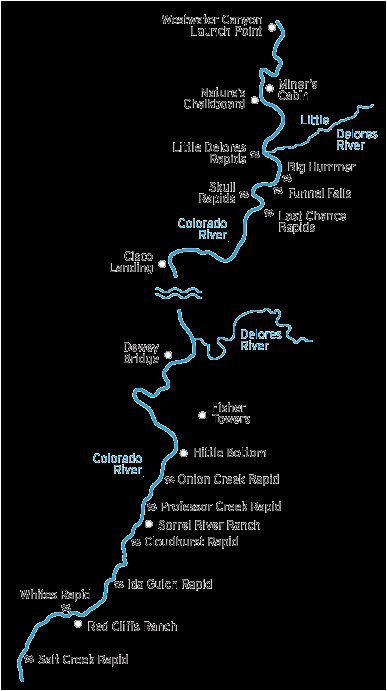 westwater canyon rafting trip colorado river map moab ut