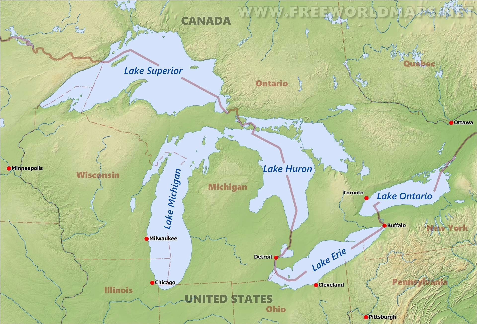 Where Is Lake Michigan On A Map United States Map Of Michigan New Map United States Lakes Valid Us Of Where Is Lake Michigan On A Map 