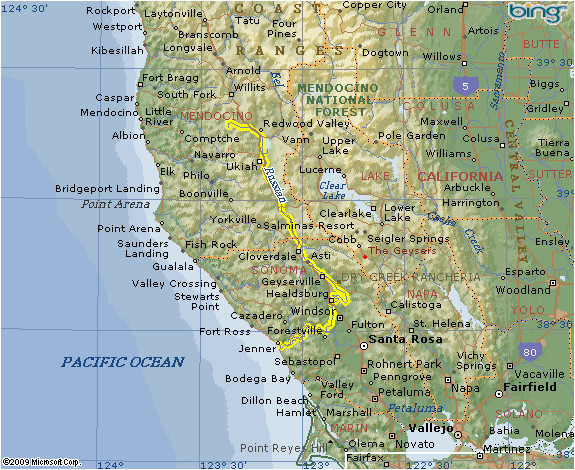 where is mendocino county in california on the map lovely the