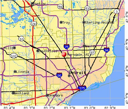 ferndale michigan mi 48220 profile population maps real estate