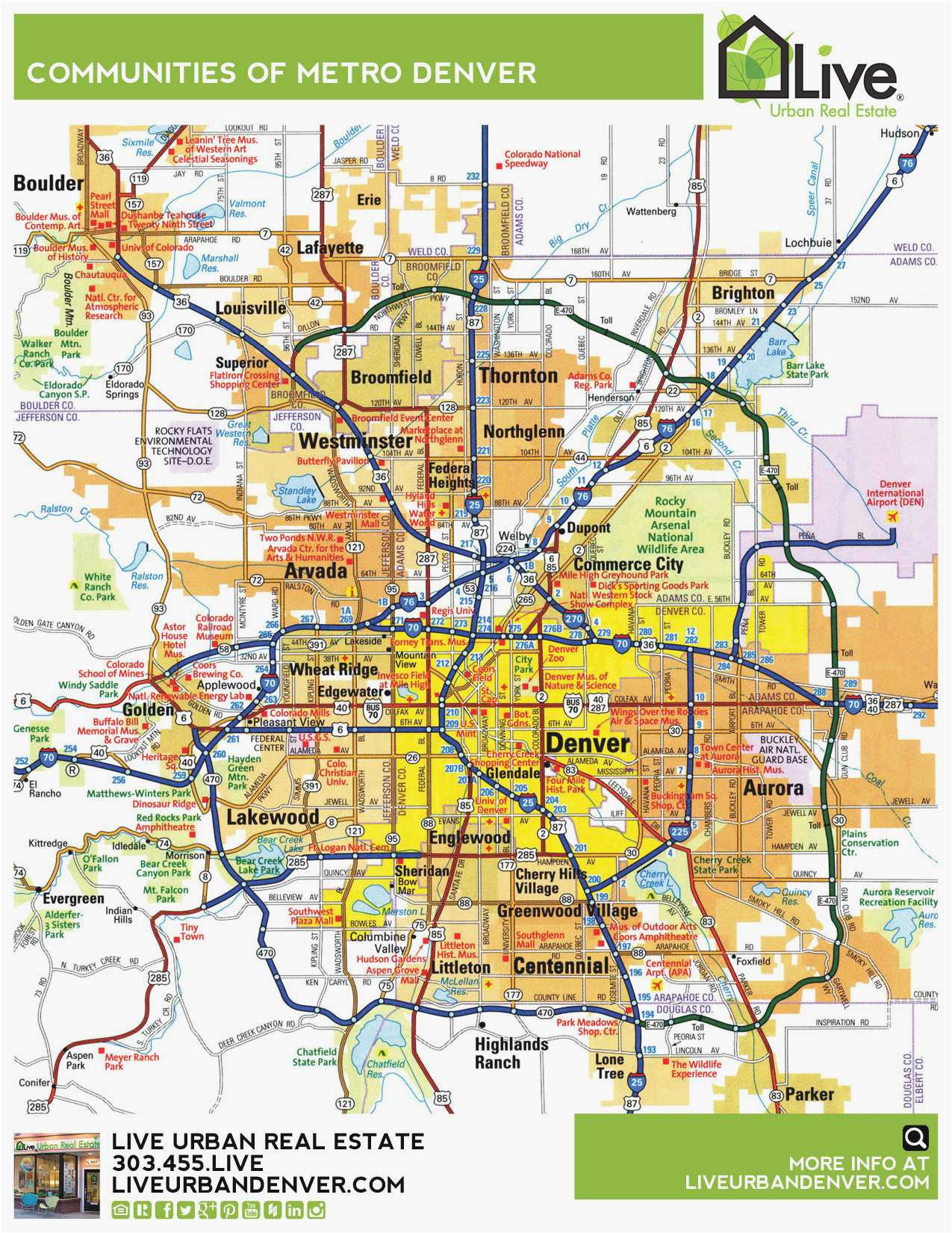 map of colorado towns maps directions