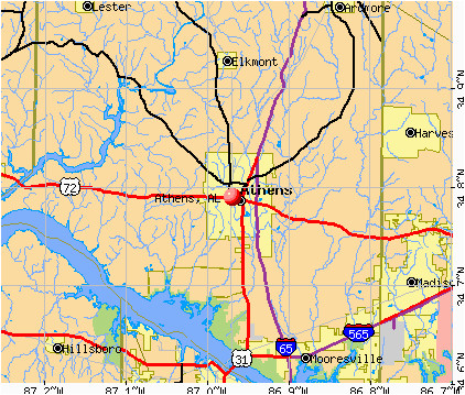 huntsville al map beautiful athens alabama al profile population