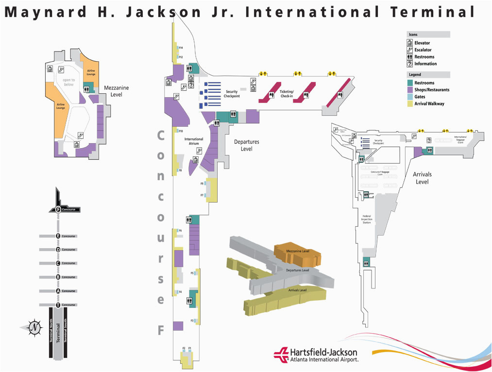 hartsfield jackson airport map inspirational atlanta airport
