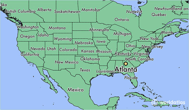 where is atlanta ga atlanta georgia map worldatlas com