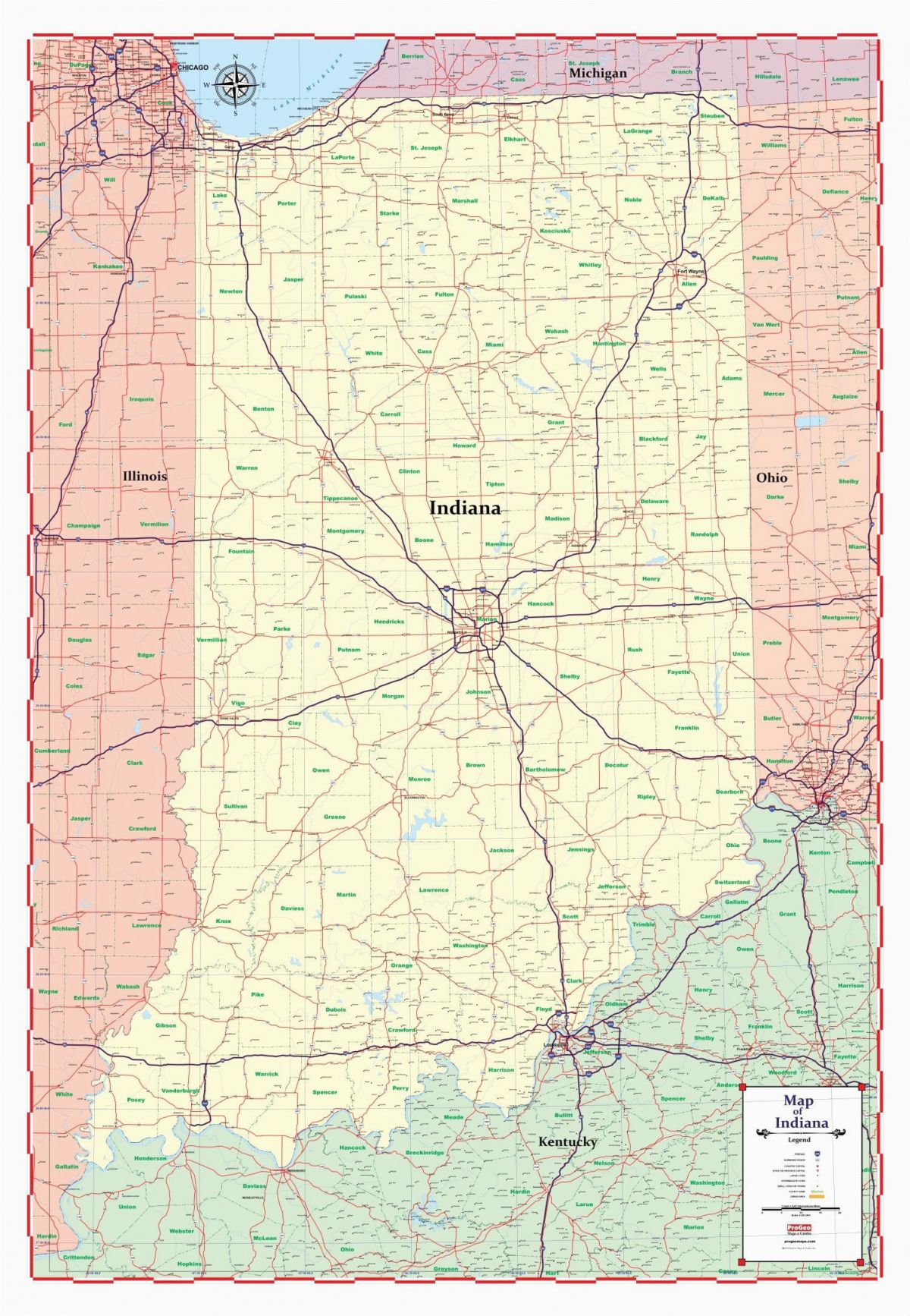 Bellevue Ohio Map Bellevue Ohio County Map New Ohio County Map ...