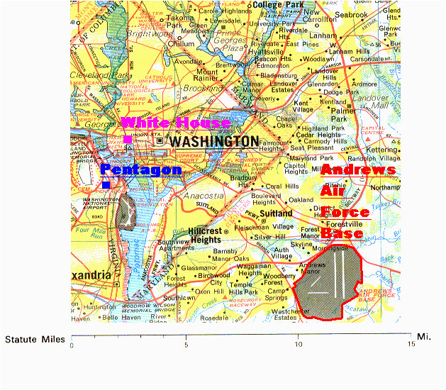 map of andrews air force base of this earth air force bases
