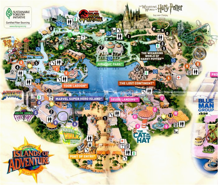 universal studios california map inspirational wizarding world harry