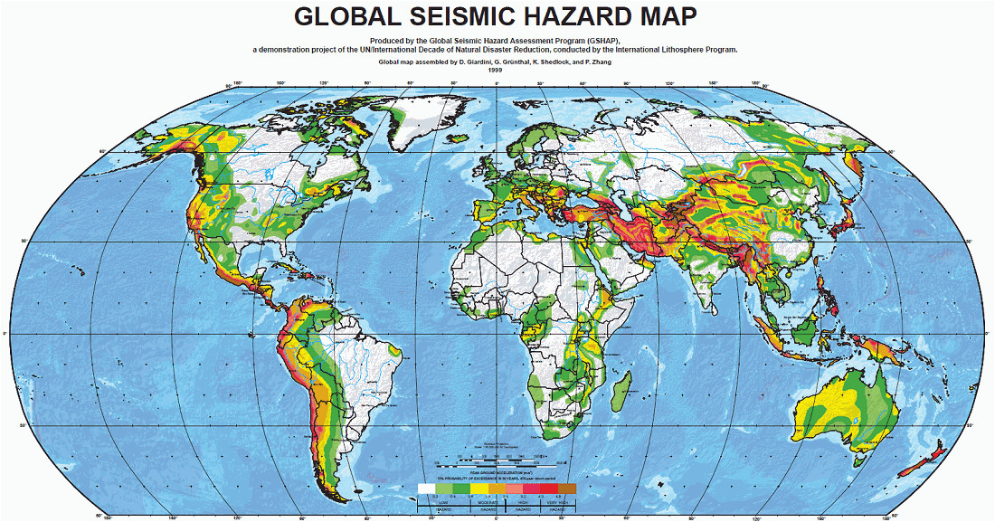 major earthquake zones worldwide
