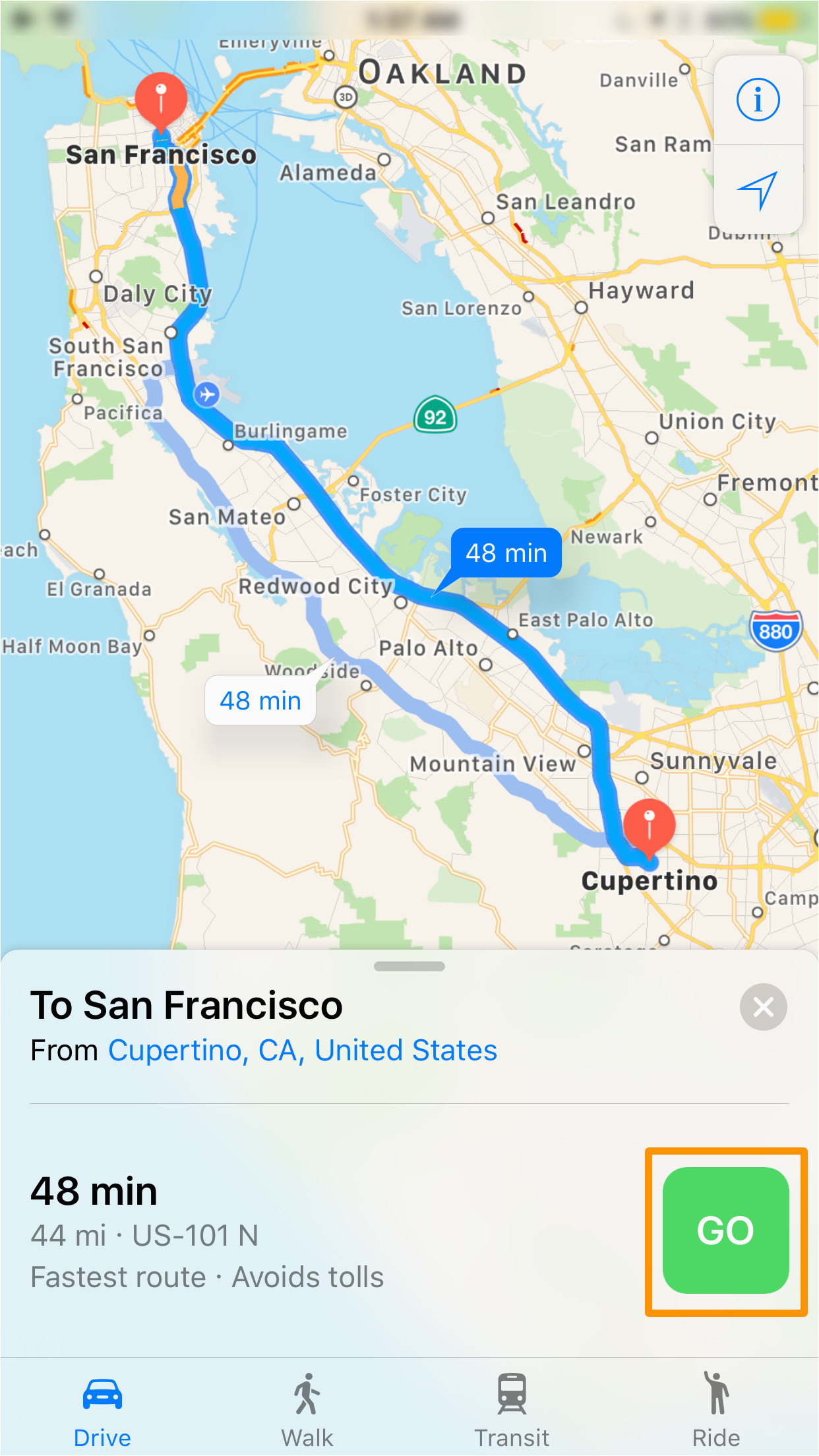 how to avoid toll roads in apple maps app