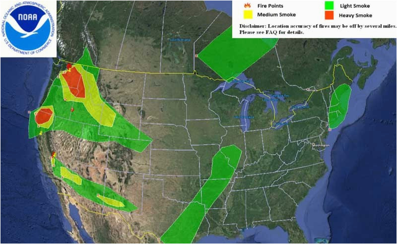 wildfire smoke maps august 18 2015 wildfire today