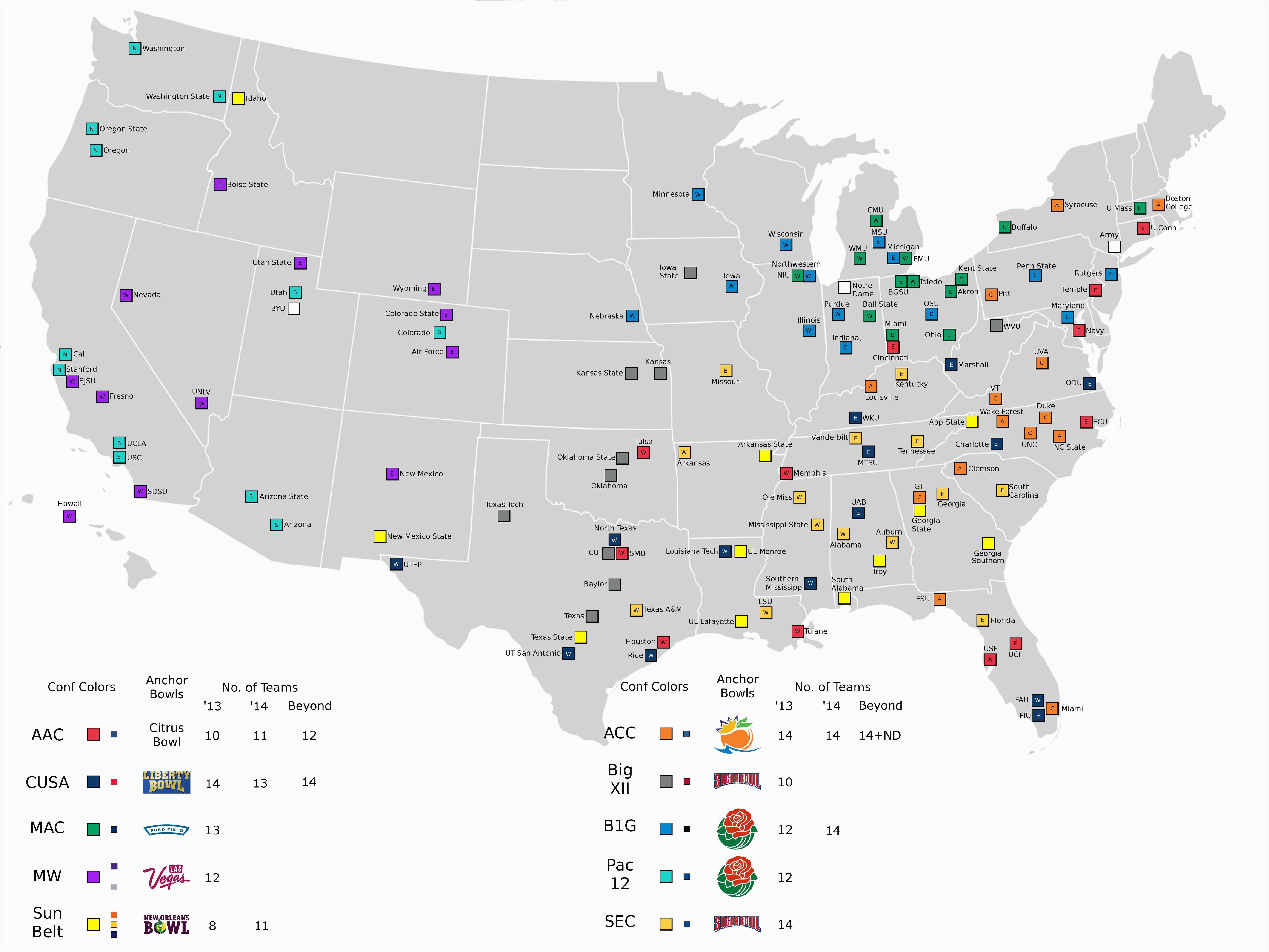 25 maps that explain college football sbnation map collection