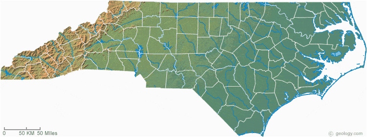 map of north carolina