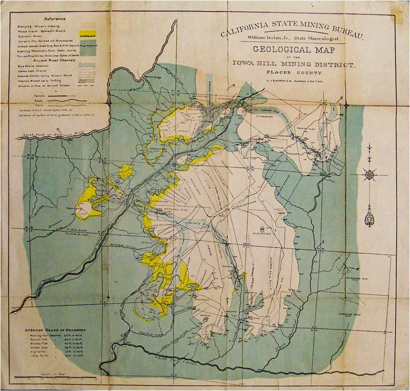 prints old rare mining antique maps prints