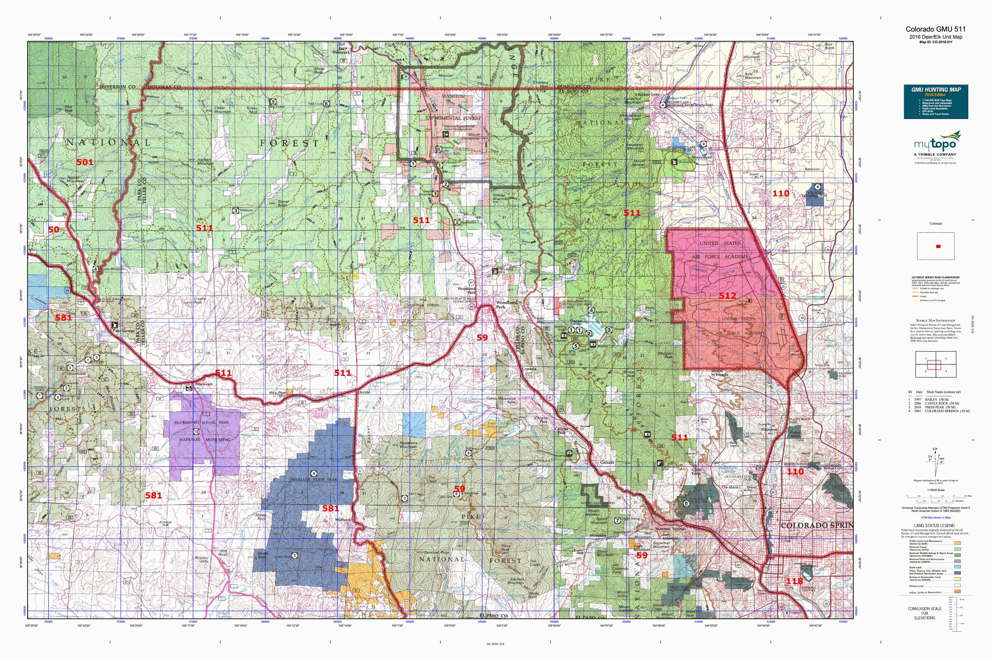 best colorado hunting unit map galleries printable map new