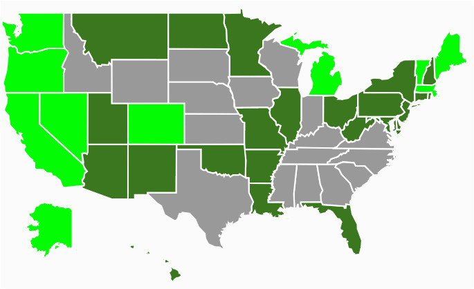 state marijuana laws in 2018 map