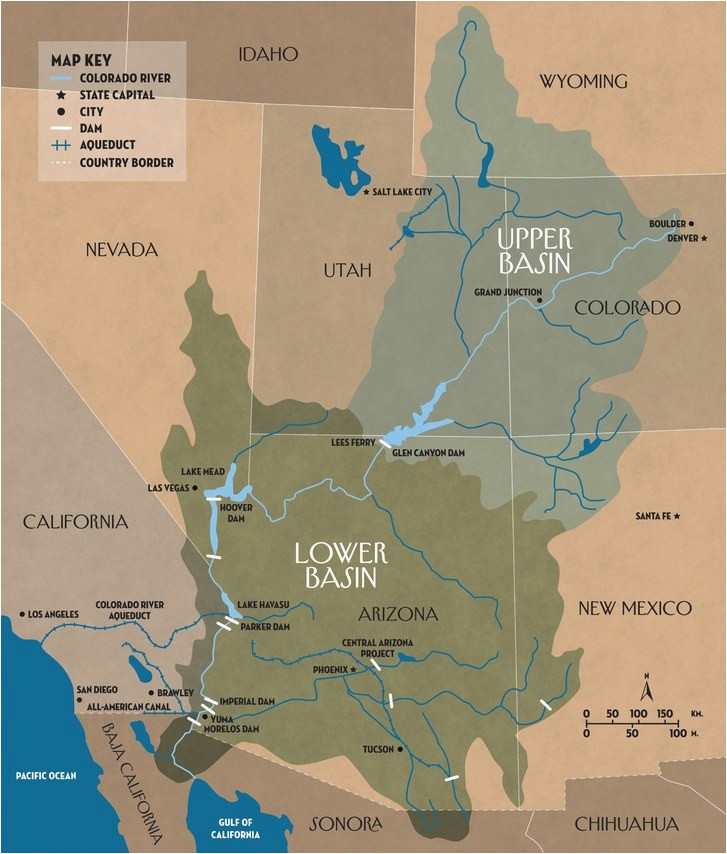 Colorado River Dams Map Secretmuseum