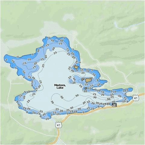 medora lake fishing map us mi 42 86 nautical charts app