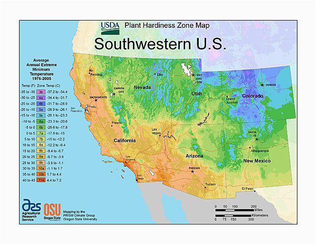 plant hardiness zone map provided by usda image