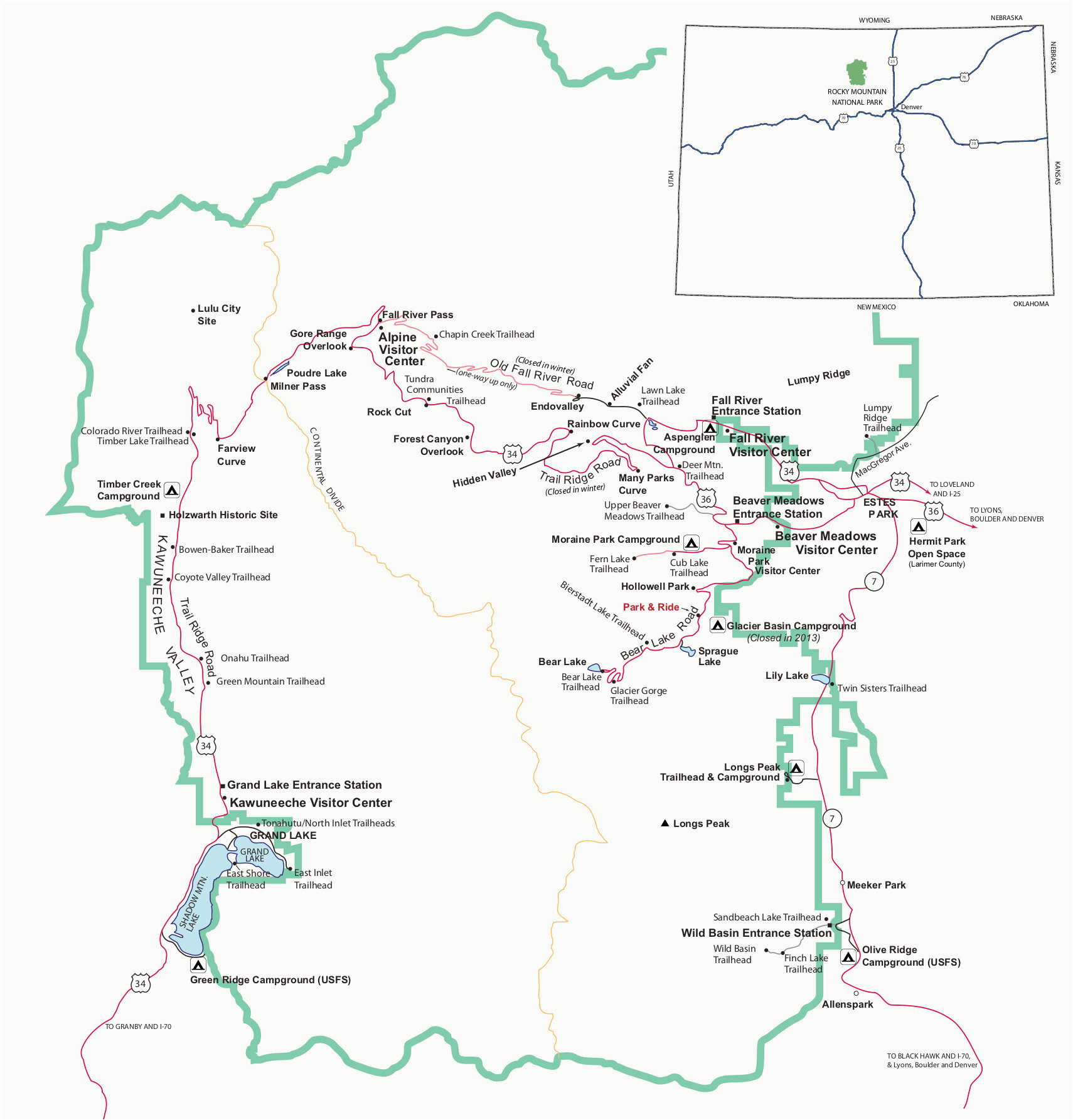colorado lakes map luxury colorado mountain ranges map printable map