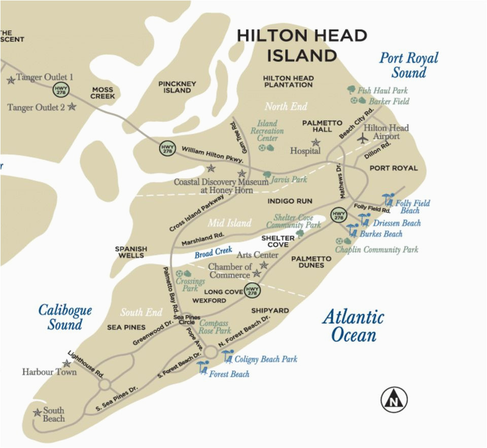 maps of hilton head island south carolina
