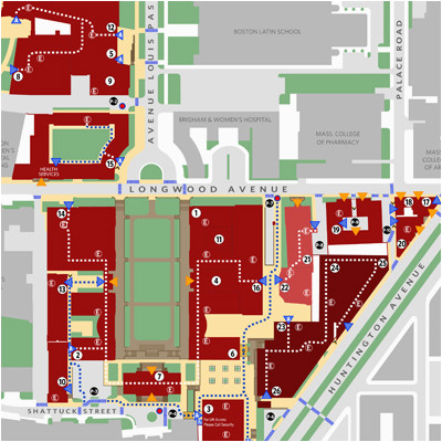 georgia southern campus map lovely harvard longwood campus maps and