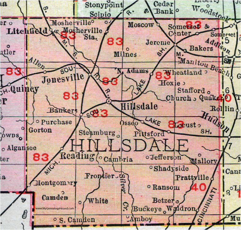 twp map best hillsdale michigan map diamant ltd com
