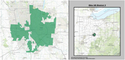 Hiram Ohio Map Ohio S 3rd Congressional District Wikipedia