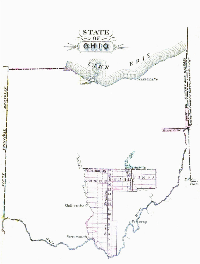 hocking county ohio township map unique congress lands east of