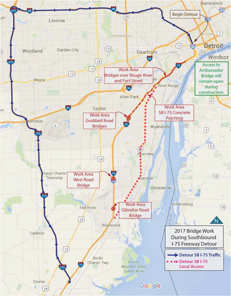 southbound i 75 is officially closed between detroit and