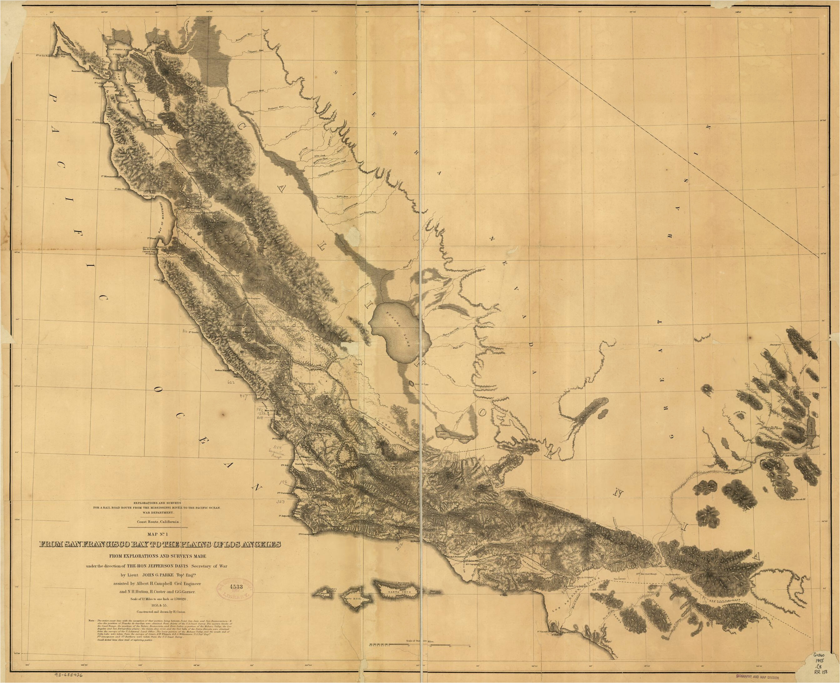 railroad maps 1828 to 1900 california library of congress
