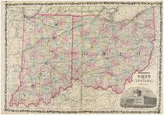 23 best indiana images indiana antique maps old maps