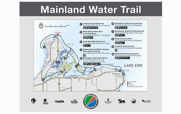 lake erie islands water trail mainland trail catawba marblehead
