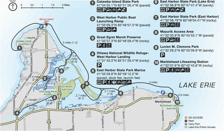 lake erie islands map maps directions