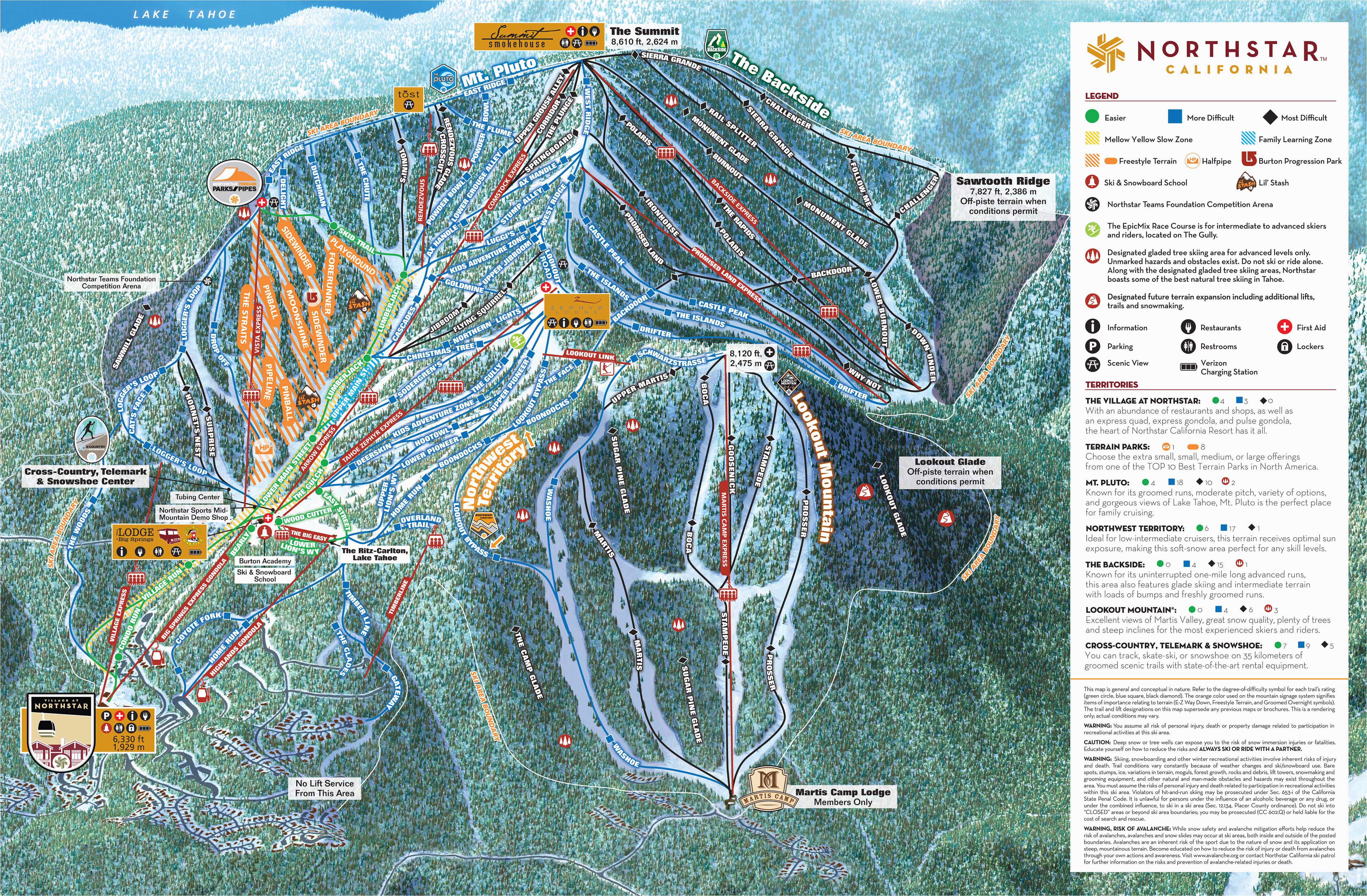 southern california attractions map best lake tahoe area ski run
