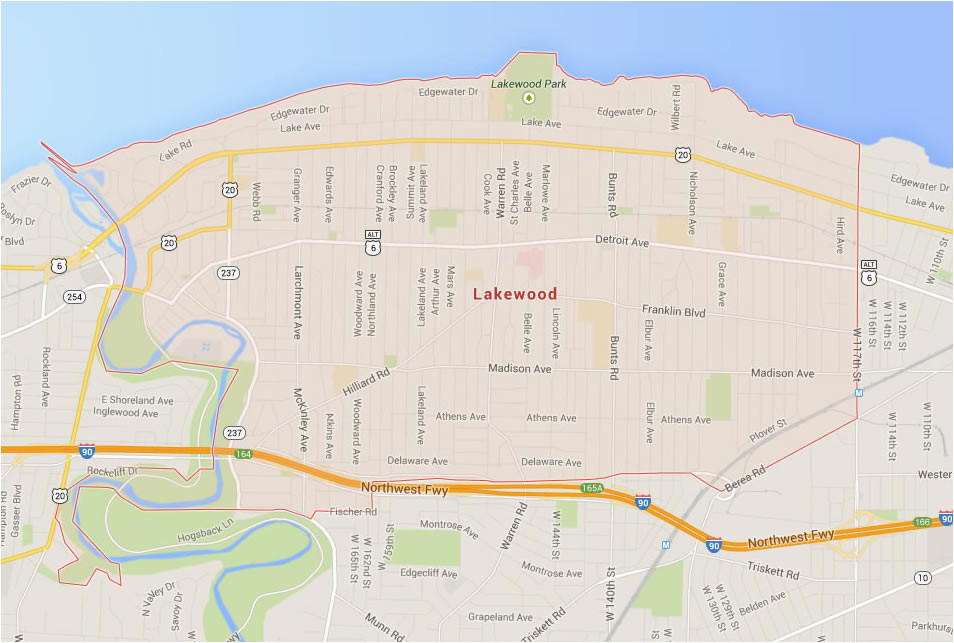 lakewood map