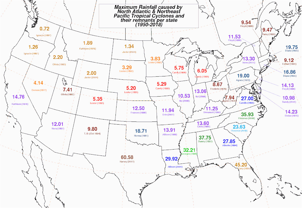 list of wettest tropical cyclones in the united states wikipedia