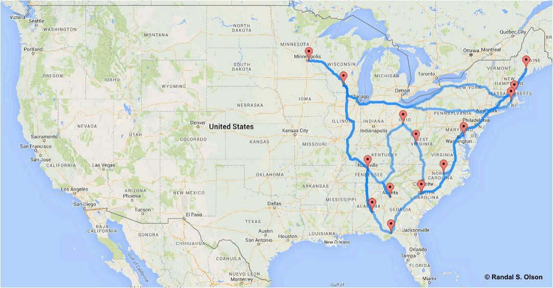 computing the optimal road trip across the u s dr randal s olson