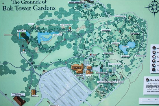map of the grounds picture of bok tower gardens lake wales