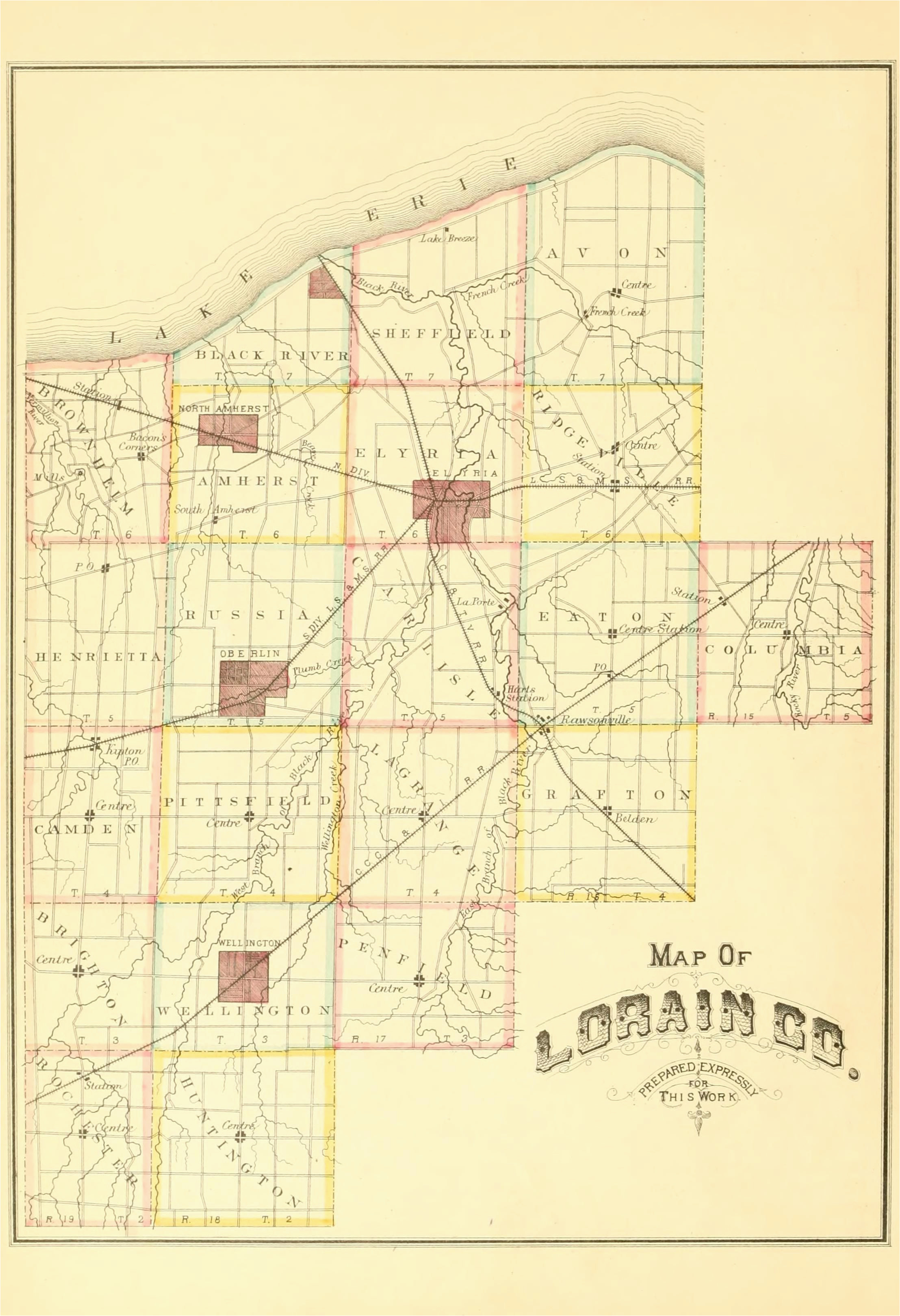 map of lorain ohio travel maps and major tourist attractions maps