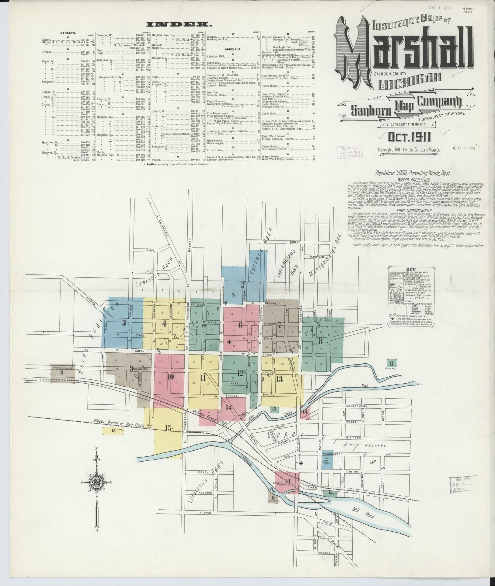 sanborn maps michigan calhoun county library of congress
