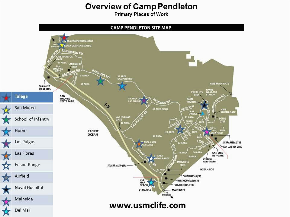 california map camp pendleton marine corp base camp pendleton